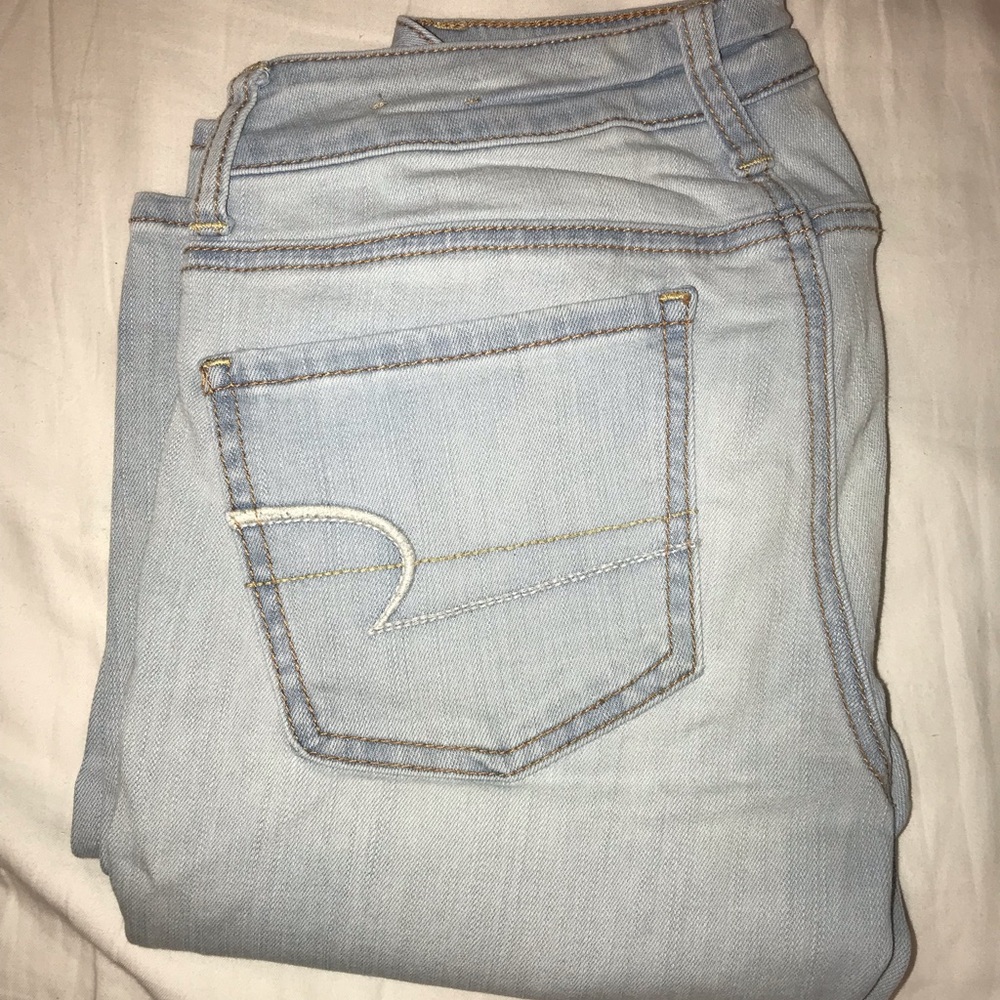 American Eagle Light Wash Jeggings